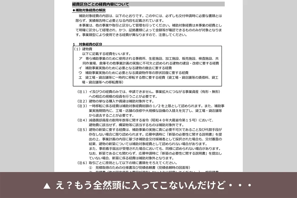 「事業再構築補助金」の“採択後ガイド”というPDF