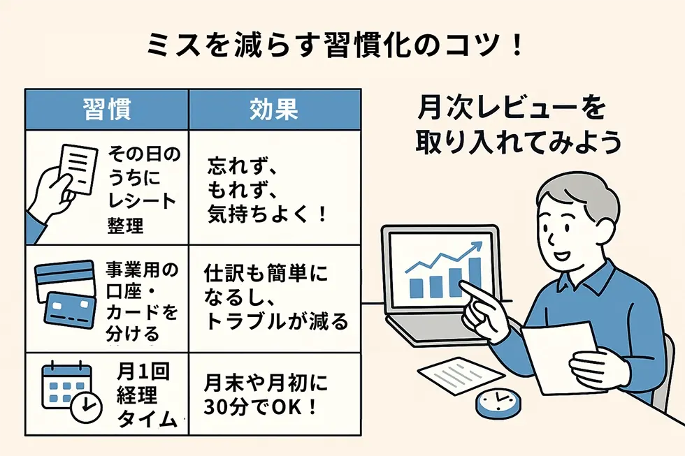 経理ミスを防ぐためのチェックリスト