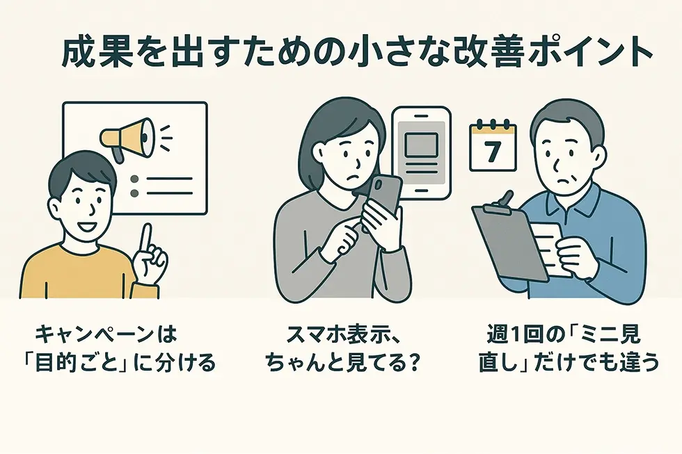 成果を出すための小さな改善ポイント