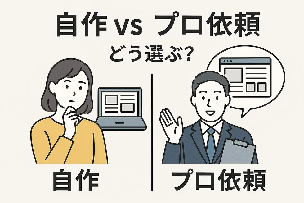 自作 vs プロ依頼｜どう選ぶ？